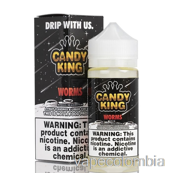 Gusanos Vape Desechables - Candy King - 100ml 0mg